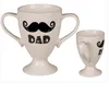 Ceramic Jumbo trophy cup new bone china mug for father's day