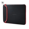 15.6" Reversible Laptop Neoprene Sleeve Bag Pouch Case for 7" 8" 9" 10" 11" 12" 13" 14" 15" 17" inch Black/Red