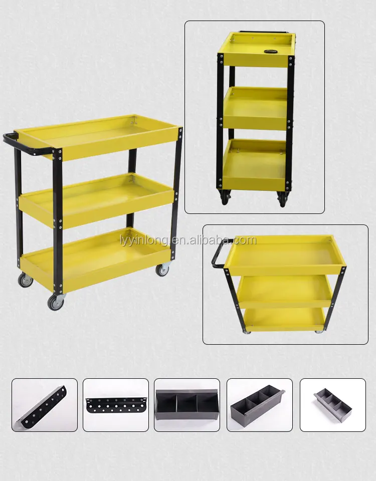 Simple 3 layers garage workshop garden tool cart (10).jpg
