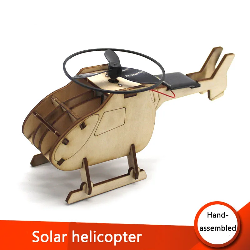 high quality hot solar helicopter colouring puzzle toy education