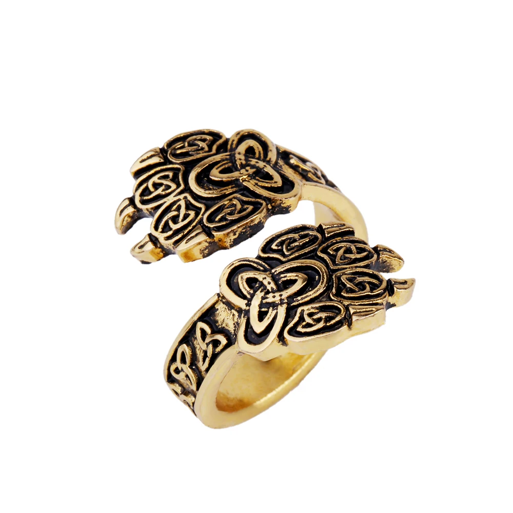 Irish Knot Trinity Punk Rock Viking Bear Claw Wolf Paw Open Custom Mens Ring Jewelry, Antique silver
Irish Knot Trinity Punk Rock Viking Bear Claw Wolf Paw Open Custom Mens Ring Jewelry, Antique silver