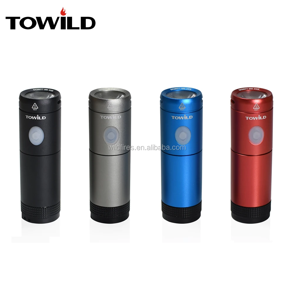 TOWILD 600 Lumens Mini Flashlight Outdoor Waterproof Flashlight Torch Rechargeable Electric Torch