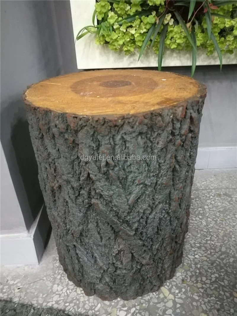 Hot sale garden tree stump decorative tree stump artificial plastic