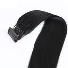 2018 popular design hot selling wholesale price human hair virgin hair 6D human hair extension