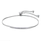 Bracelet Hand Fashion Handmade Bracelet Cubic Zirconia Silver Women Hand Bracelet