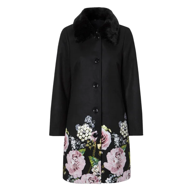 Factory Ladies Digital Floral Wool Coat Women Long Detachable Fur Collar Coat, Customized color
Factory Ladies Digital Floral Wool Coat Women Long Detachable Fur Collar Coat, Customized color