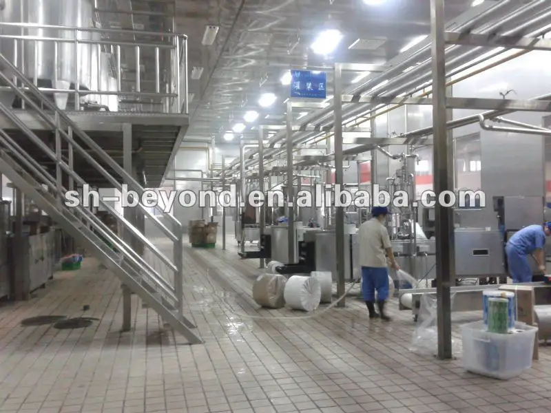 milk processing line filling system