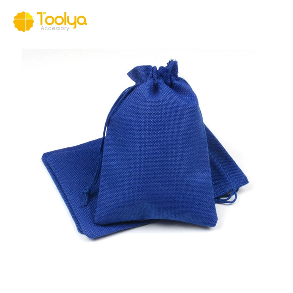 fabric custom printed jute bag custom gift promotion drawstring