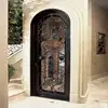 wrought iron wine cellar door