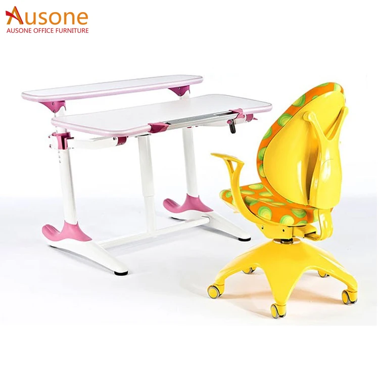 Height Adjustable School Furniture Ergonomic Children Desk & chair