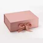 paper collapsible rigid cardboard foldable packaging box for shirt / lingerie