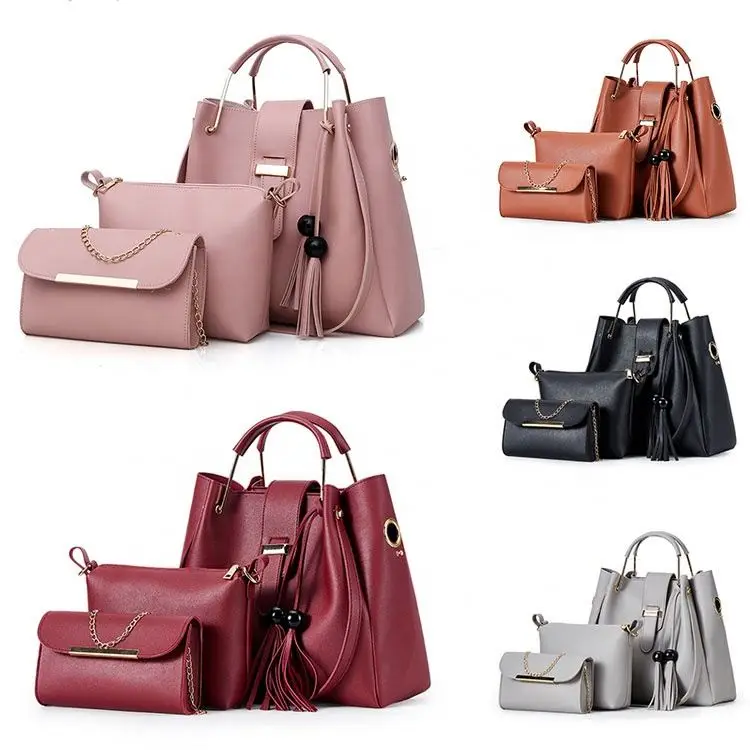 Latest Women Messenger Fashion Shoulder Bag Lady Pu Leather Casual Tote 3 Pcs Ladies Bags Handbag Set
Latest Women Messenger Fashion Shoulder Bag Lady Pu Leather Casual Tote 3 Pcs Ladies Bags Handbag Set