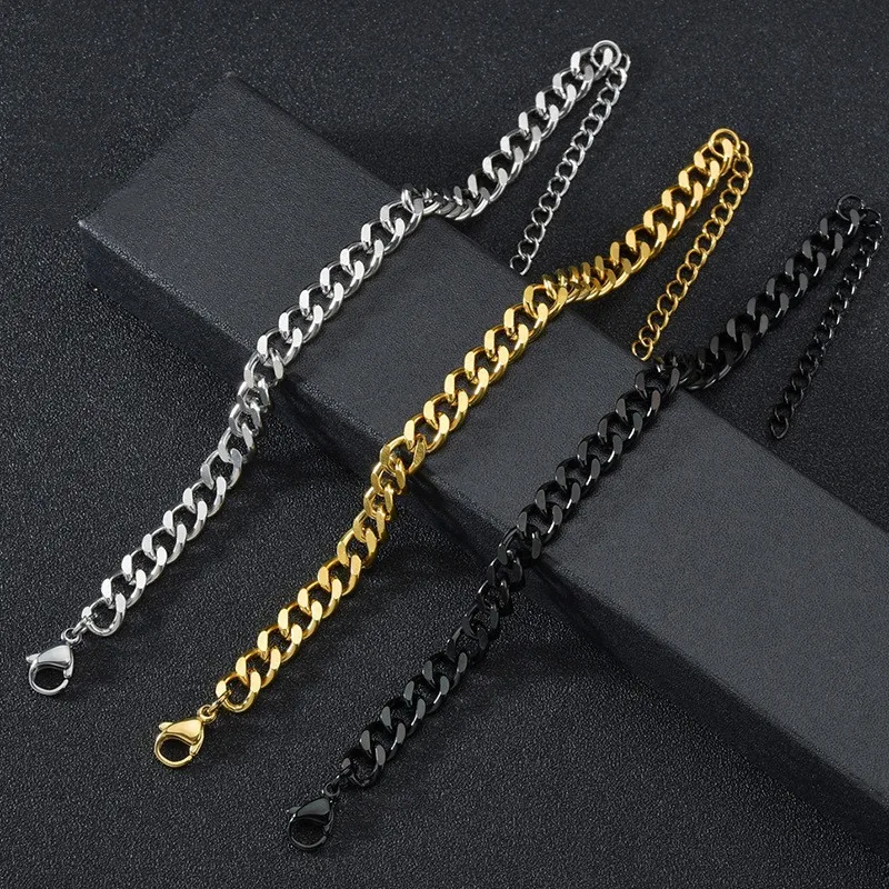 Fashion Hot Selling 18k Gold Miami Chain Bracelet Men's and Women's Jewelry Waterproof 316L Stainless Steel Cuban Chain Bracelet
Fashion Hot Selling 18k Gold Miami Chain Bracelet Men's and Women's Jewelry Waterproof 316L Stainless Steel Cuban Chain Bracelet