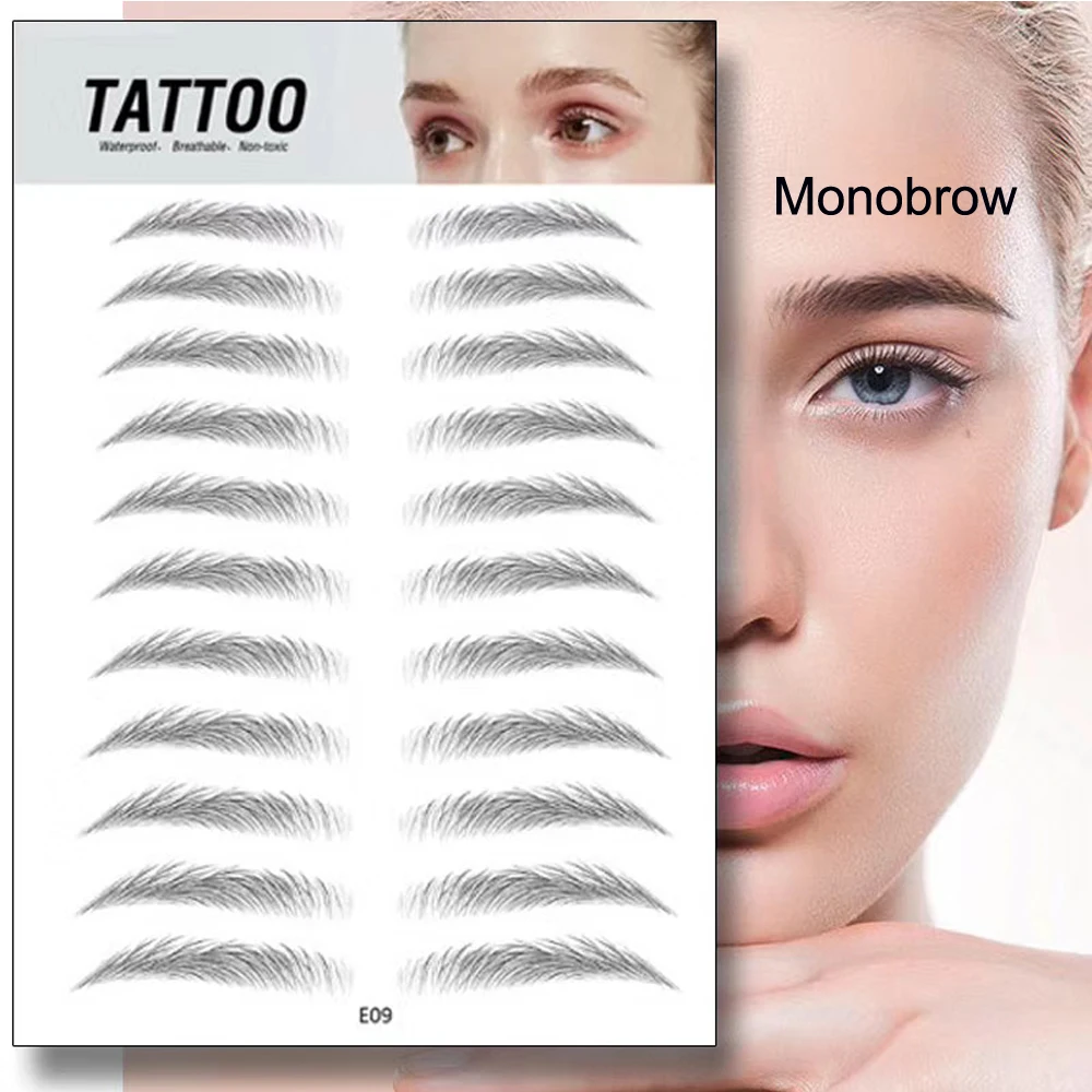 Wholesale 3D Simulation Waterproof Transfer Temporary Monobrow Brow Shape Eyebrow Tattoo Sticker, Transparent & black
Wholesale 3D Simulation Waterproof Transfer Temporary Monobrow Brow Shape Eyebrow Tattoo Sticker, Transparent & black