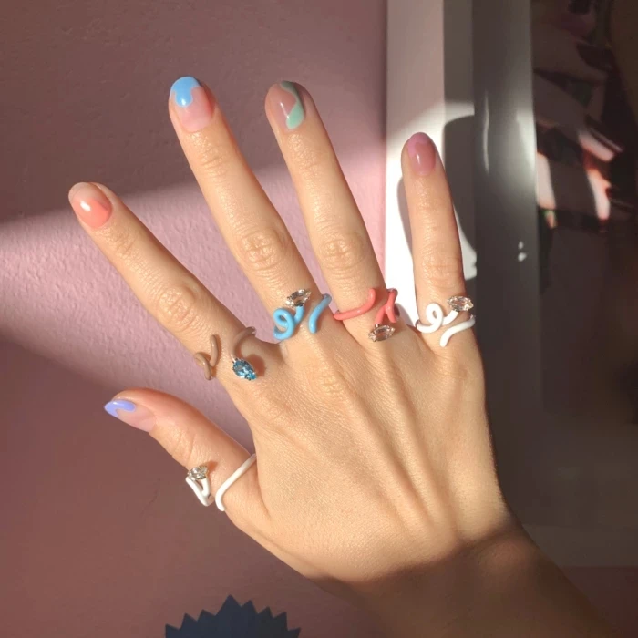 Geometric Colorful CZ Wrap Adjusted Band Wire Women Ring Rainbow Neon Enamel Band Women Finger Rings, Pink,green,gray
Geometric Colorful CZ Wrap Adjusted Band Wire Women Ring Rainbow Neon Enamel Band Women Finger Rings, Pink,green,gray