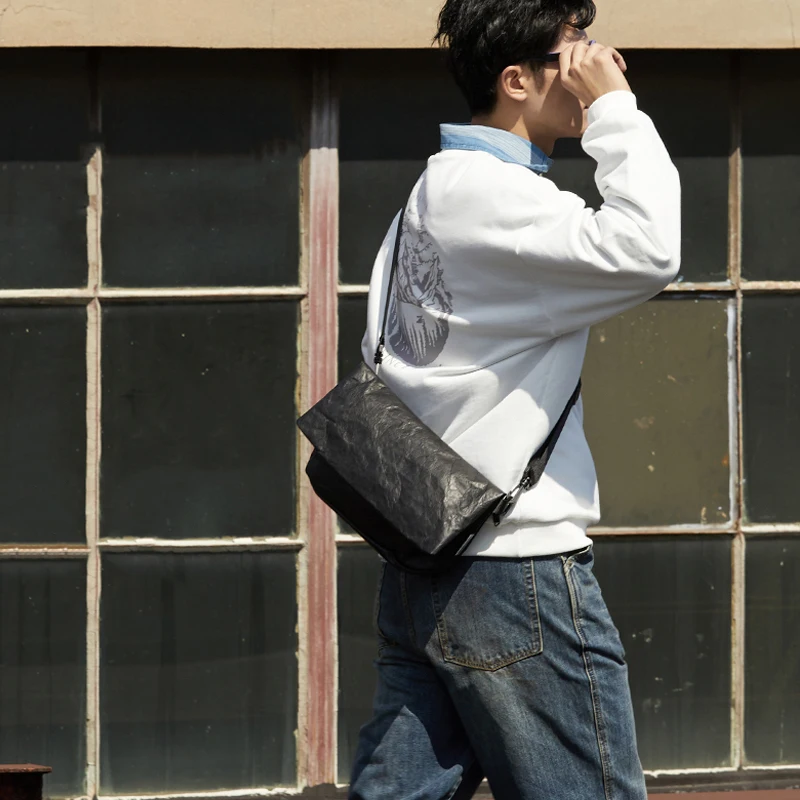2021 portable light waterproof outdoors tyvek computer shoulder bag man messenger bag, Black, white, gray
2021 portable light waterproof outdoors tyvek computer shoulder bag man messenger bag, Black, white, gray