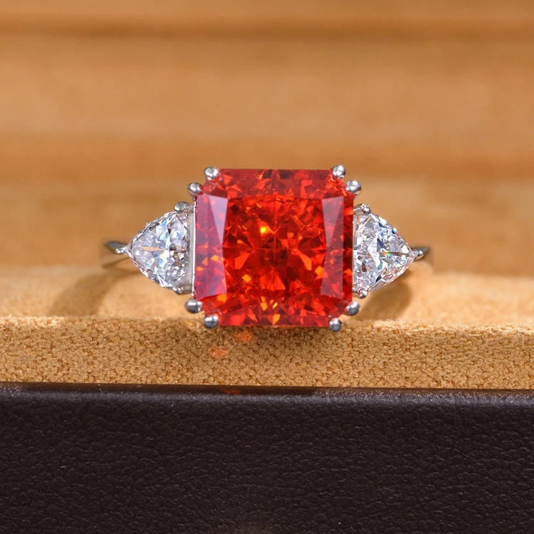 Best Quality Red Stone Mounts Dainty Pear Gemstone Ring Sterling Silver High Carbon Drill Rings
Best Quality Red Stone Mounts Dainty Pear Gemstone Ring Sterling Silver High Carbon Drill Rings