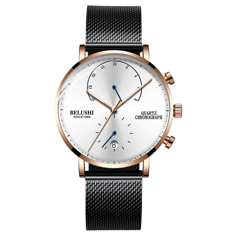 Ultra Thin Watches For Men Chronograph Military Luxury Sports Watch Waterproof Steel Mesh Quartz Mens Watches Relogio Masculino, Multi colors
Ultra Thin Watches For Men Chronograph Military Luxury Sports Watch Waterproof Steel Mesh Quartz Mens Watches Relogio Masculino, Multi colors
