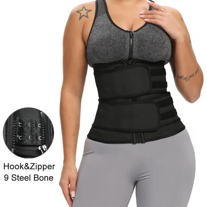Black Thick Elastic Smooth Tummy Trimmer Women Gaine Steel Bone Corset Belt Fajas Reductoras Double Strap Waist Trainer Latex
Black Thick Elastic Smooth Tummy Trimmer Women Gaine Steel Bone Corset Belt Fajas Reductoras Double Strap Waist Trainer Latex
