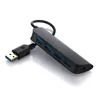 Portable Cool Ultra Slim 4-Port USB 3.0 Data Hub