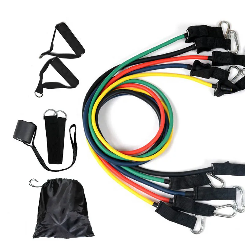 Customized wholesale TPE latex stretch sports gym fitness exercise 11pcs resistance bands and tube set,workout bands with handle, Stock color or custom
Customized wholesale TPE latex stretch sports gym fitness exercise 11pcs resistance bands and tube set,workout bands with handle, Stock color or custom