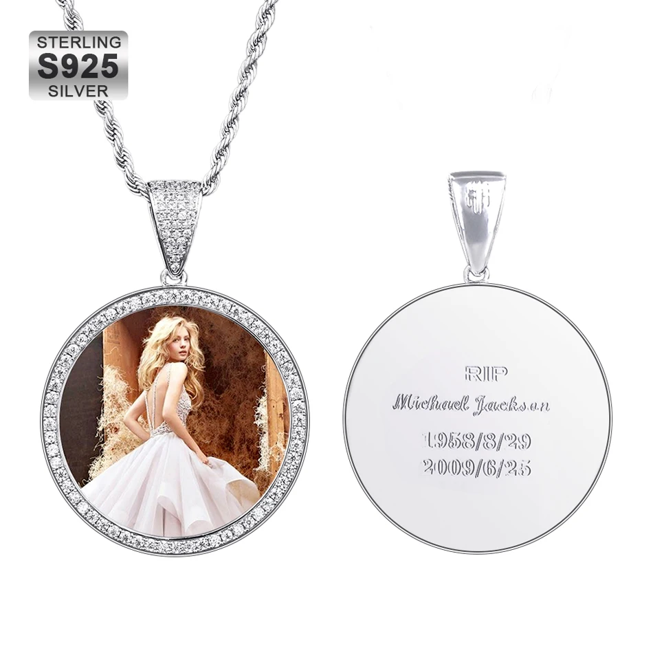 Greatytang Custom Made 925 Silver Cubic Zirconia Jewelry Pendent Picture Locket 925 Sterling Silver Photo Necklace for Women
Greatytang Custom Made 925 Silver Cubic Zirconia Jewelry Pendent Picture Locket 925 Sterling Silver Photo Necklace for Women