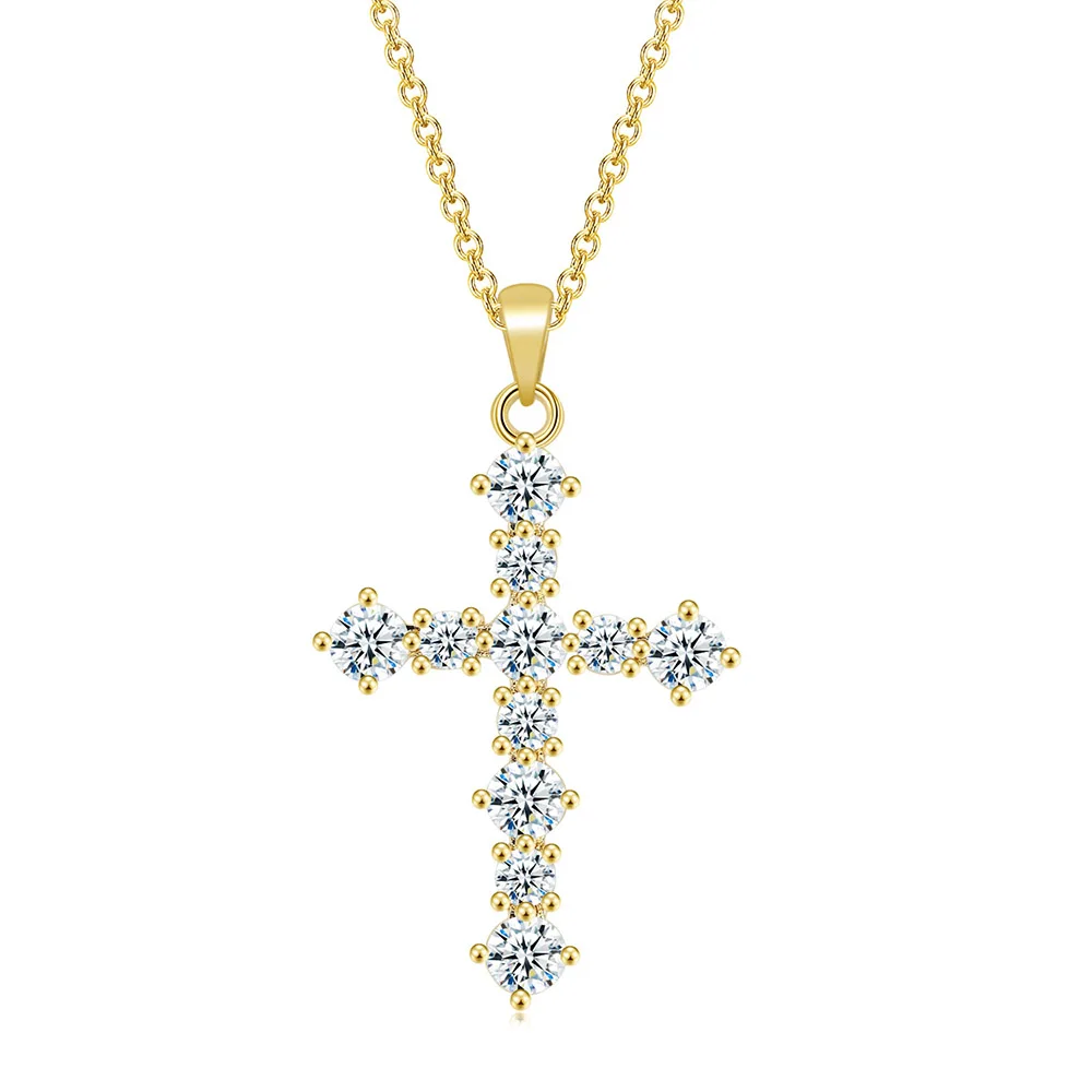 Collar De Cruz Hip Hop Luxury Men Women Jewelry Iced Out AAA+ Zircon CZ Diamond Cross Necklace
Collar De Cruz Hip Hop Luxury Men Women Jewelry Iced Out AAA+ Zircon CZ Diamond Cross Necklace