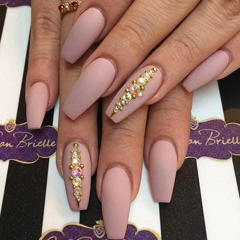 24pcs press on nail pink false nail rhinestone decoration long ballet nail detachable artificial fingernail
24pcs press on nail pink false nail rhinestone decoration long ballet nail detachable artificial fingernail