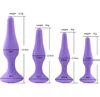Amazon Popular 4Pcs Silicone Homemade Adult Butt Plug Anal Sex Toy For Men