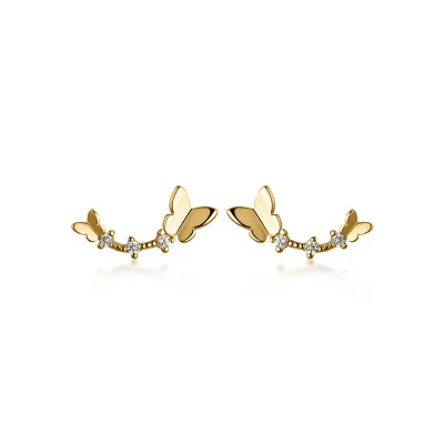 Delicate Design Butterfly Shape Earrings With Zircon Sweet Styles Earrings For Girls Gifts Jewelry, As picture
Delicate Design Butterfly Shape Earrings With Zircon Sweet Styles Earrings For Girls Gifts Jewelry, As picture
