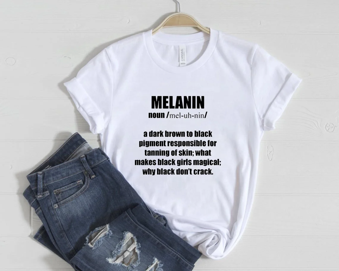 Wholesale Womens T-shirts Summer Fashion Casual Cotton Graphic Tees Shirt Femme Melanin Magic Printing Tshirt, Picture showed 
Wholesale Womens T-shirts Summer Fashion Casual Cotton Graphic Tees Shirt Femme Melanin Magic Printing Tshirt, Picture showed