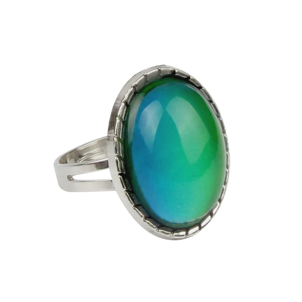 New Design Gemstone Temperature Sensitive Ring Opening Creative Changing Color Mood Ring Women, As picture shows
New Design Gemstone Temperature Sensitive Ring Opening Creative Changing Color Mood Ring Women, As picture shows