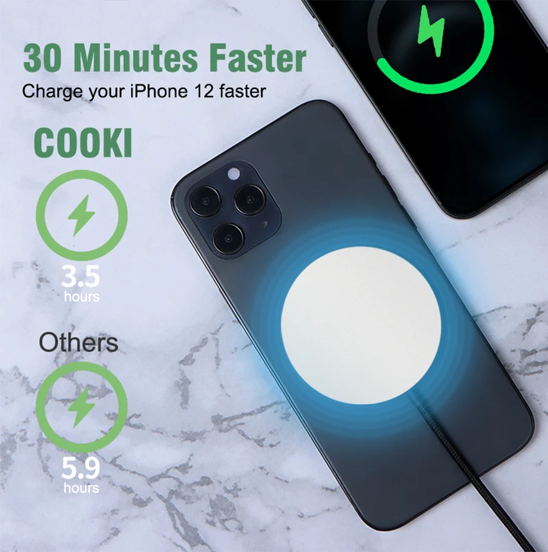 Magnetic Wireless Charger with 15W USB C Fast Charger Compatible with iPhone 12/12 Mini/12 Pro/12 Pro Max/AirPods Pro, Wood color
Magnetic Wireless Charger with 15W USB C Fast Charger Compatible with iPhone 12/12 Mini/12 Pro/12 Pro Max/AirPods Pro, Wood color