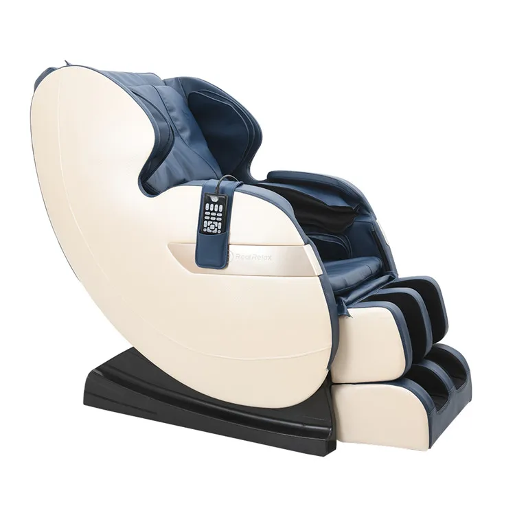 Real Relax Favor-03 Plus Blue Electric Massager Back Massage Chair Chair_Massage_Price