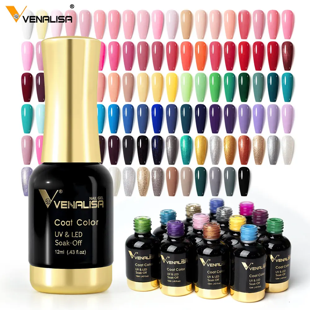 

60751 Venalisa 12ml Gel nail polish Color gold bottle nail varnish Nail Art manicure long lasting soak off CANNI SOAK OFF GEL