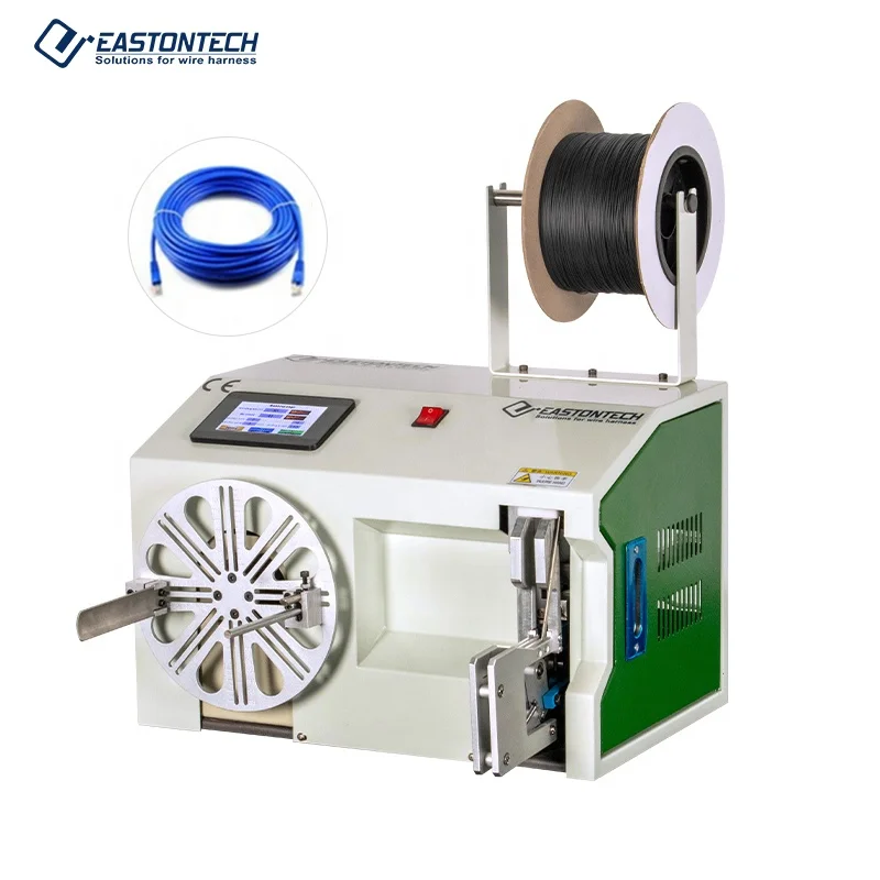 

EW-20A semi-automatic double Wire Winding and Tying Machine Cable Roll Wire Reel Winding Machine twist tie machine