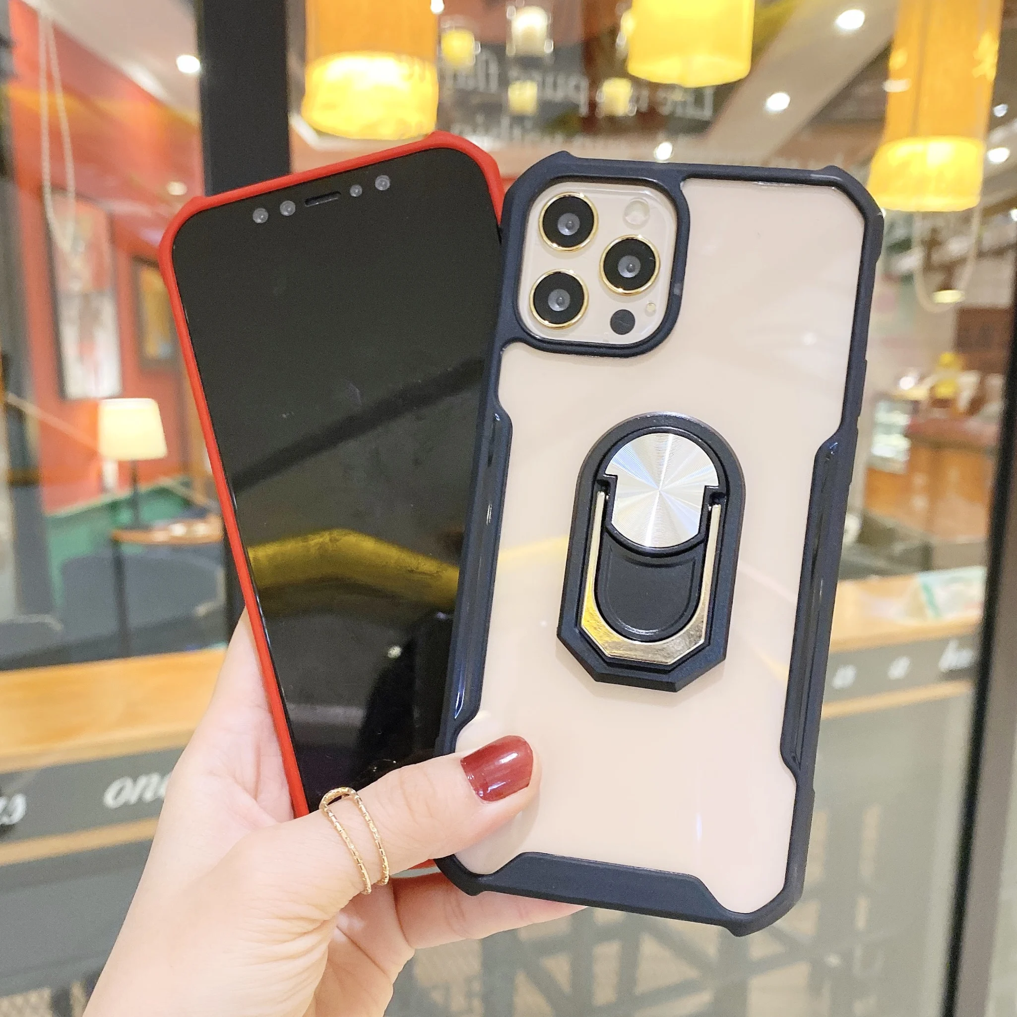 Shockproof Armor PC TPU Bumper Phone Case For iPhone 12 Pro MAX 6S 7G 8 Plus 11 XR XS Mobile Cover With Magnetic Ring Holder
Shockproof Armor PC TPU Bumper Phone Case For iPhone 12 Pro MAX 6S 7G 8 Plus 11 XR XS Mobile Cover With Magnetic Ring Holder