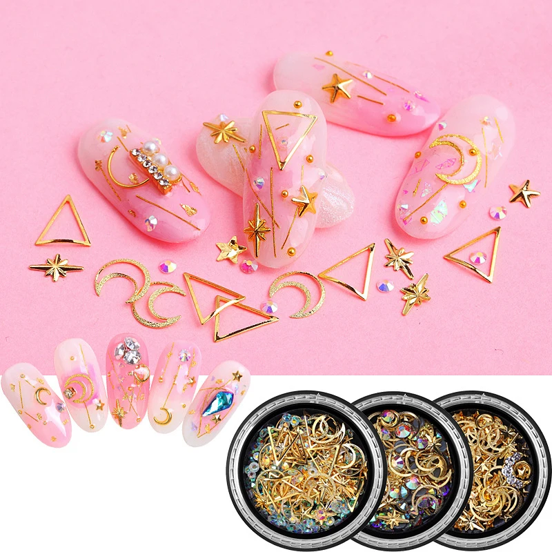 Paso Sico Nail Revet Moon Star Mixed Nail Art Decoration Sequins for 3D Manicure Accessories
Paso Sico Nail Revet Moon Star Mixed Nail Art Decoration Sequins for 3D Manicure Accessories