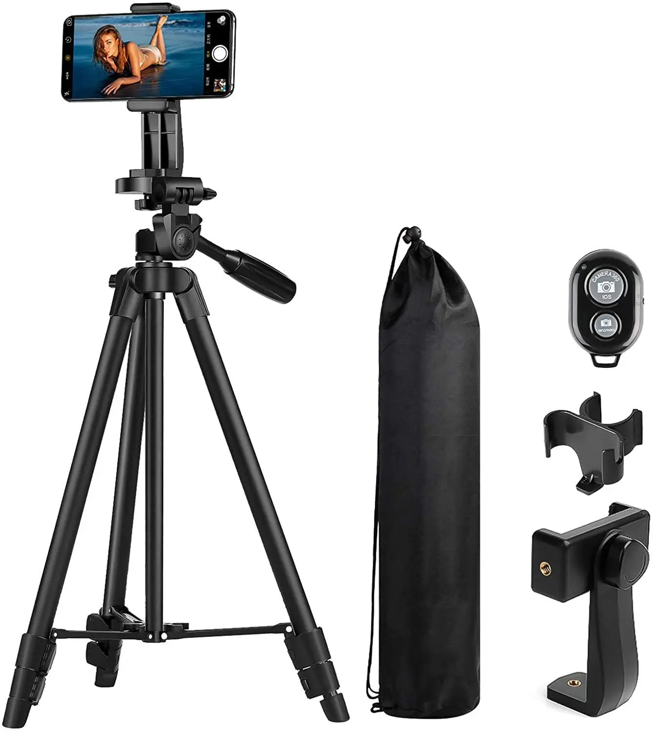 MACTREM 46 Inch Light Weight Handy Tripods with Remote Control for Cellphone & Camera
MACTREM 46 Inch Light Weight Handy Tripods with Remote Control for Cellphone & Camera