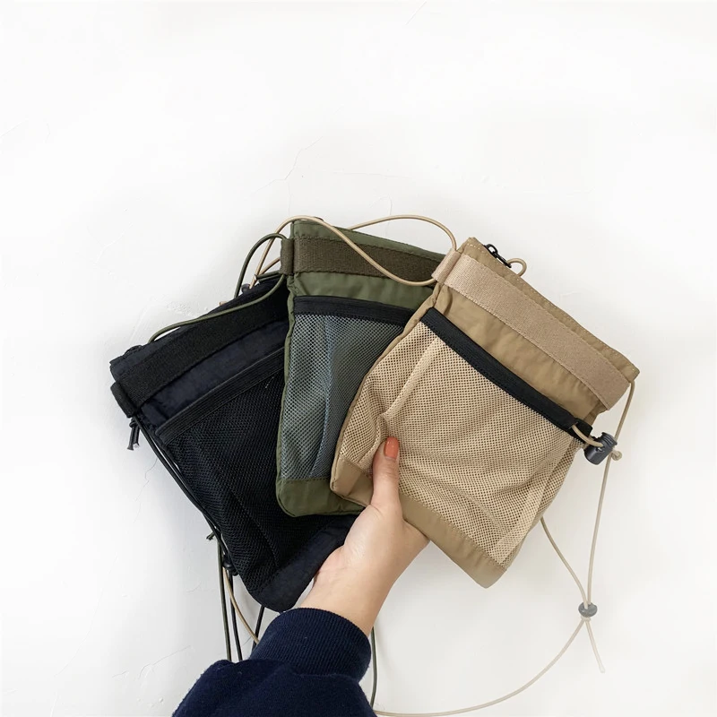 Korean style small side cross body bag fashion women girls mini mesh shoulder pouch with cord, Grey, green, red, custom
Korean style small side cross body bag fashion women girls mini mesh shoulder pouch with cord, Grey, green, red, custom
