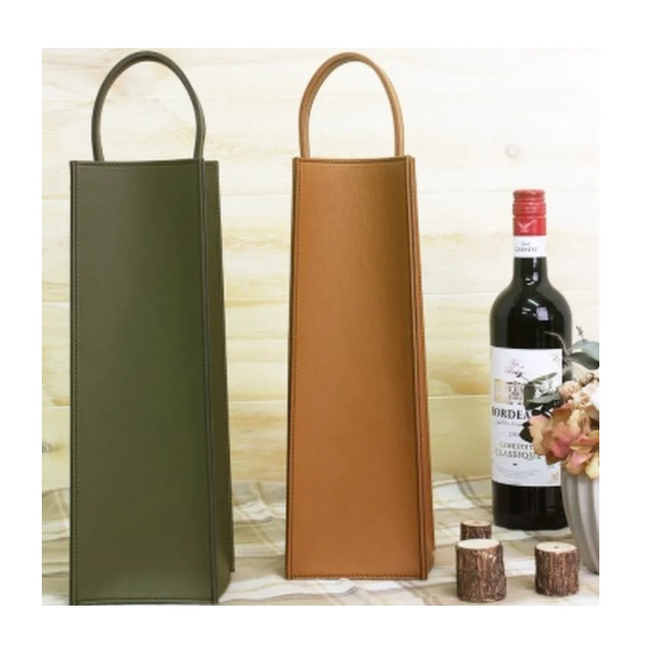 High-end custom genuine leather wine bottle gift bags wine bottle holder decorative wine caddy, Custom color accepted/army green/brown
High-end custom genuine leather wine bottle gift bags wine bottle holder decorative wine caddy, Custom color accepted/army green/brown