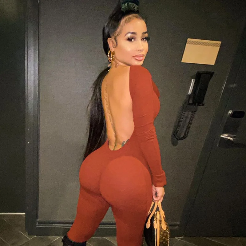 Wholesale new spring womens breathable sexy one piece long sleeve backless bodysuits jumpsuit 2021, Photo shows
Wholesale new spring womens breathable sexy one piece long sleeve backless bodysuits jumpsuit 2021, Photo shows