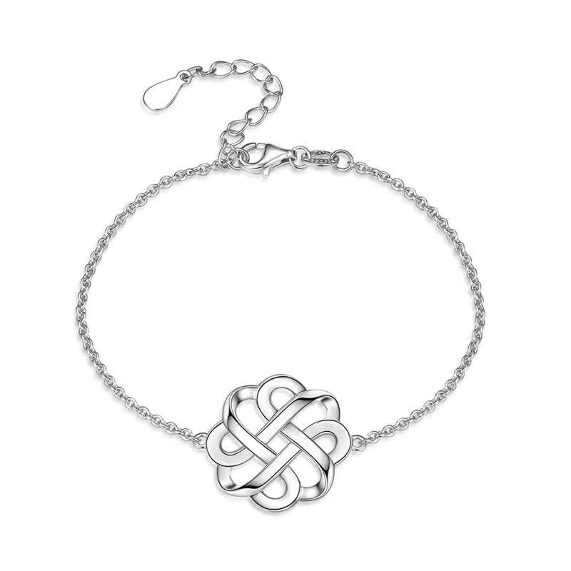 Fashion Women Bracelet Knot Chain Bracelet 925 Sterling Silver Bracelet Jewelry For Women
Fashion Women Bracelet Knot Chain Bracelet 925 Sterling Silver Bracelet Jewelry For Women