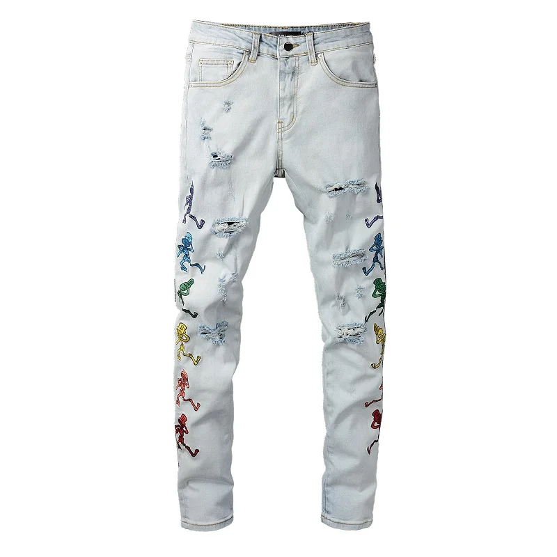 New style Casual Custom Vintage Breathable Amiry ripped path Jeans For Men Stylish Men Plus Size Men's Jeans
New style Casual Custom Vintage Breathable Amiry ripped path Jeans For Men Stylish Men Plus Size Men's Jeans