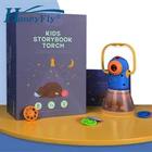 HoneyFly Baby Story Projection LED Night Light Multi-Function Table Desk Lamp Toy Portable Star Moon Children Gift Nightlight