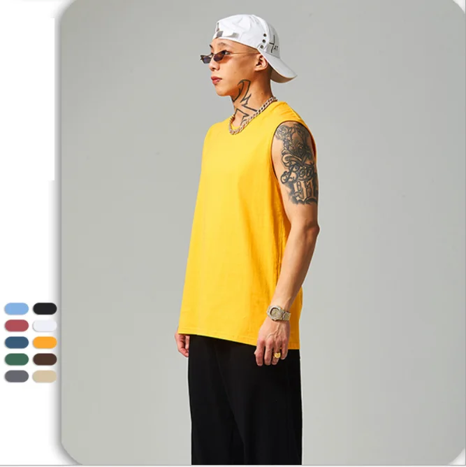 Good quality and price of single cotton deep cut gym wear custom men tank top, As picture
Good quality and price of single cotton deep cut gym wear custom men tank top, As picture