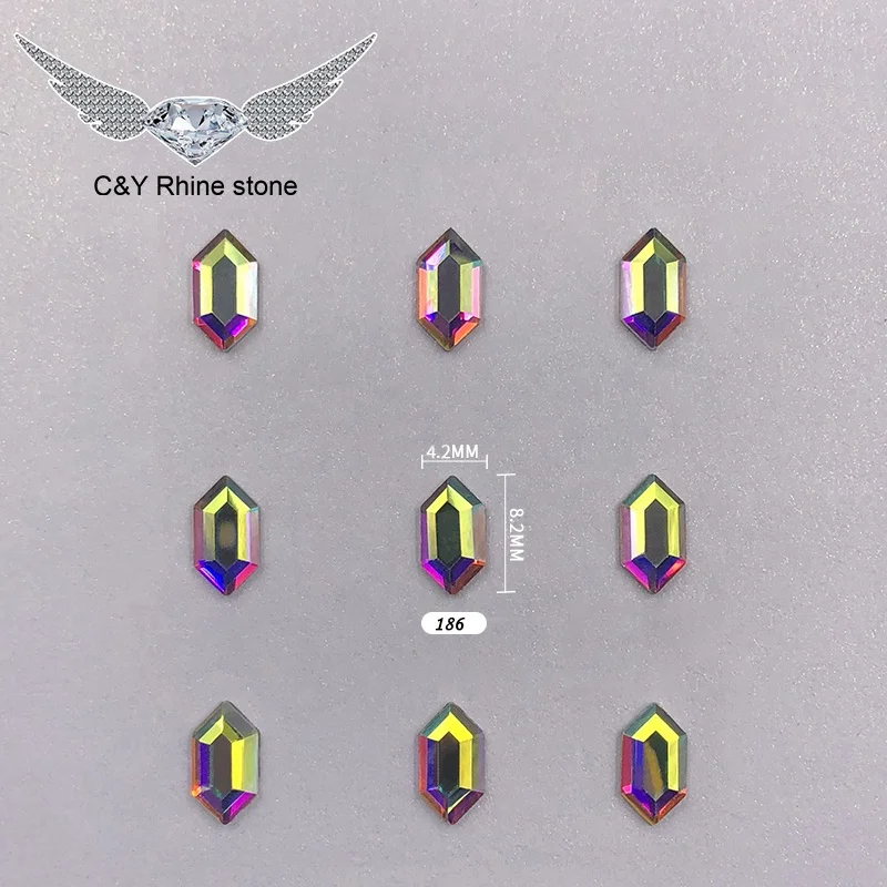 Crystal AB Hexagonal Crystal Shape Shaped Flatback Flat Back Rhinestone Rhinestones Nail Art
Crystal AB Hexagonal Crystal Shape Shaped Flatback Flat Back Rhinestone Rhinestones Nail Art