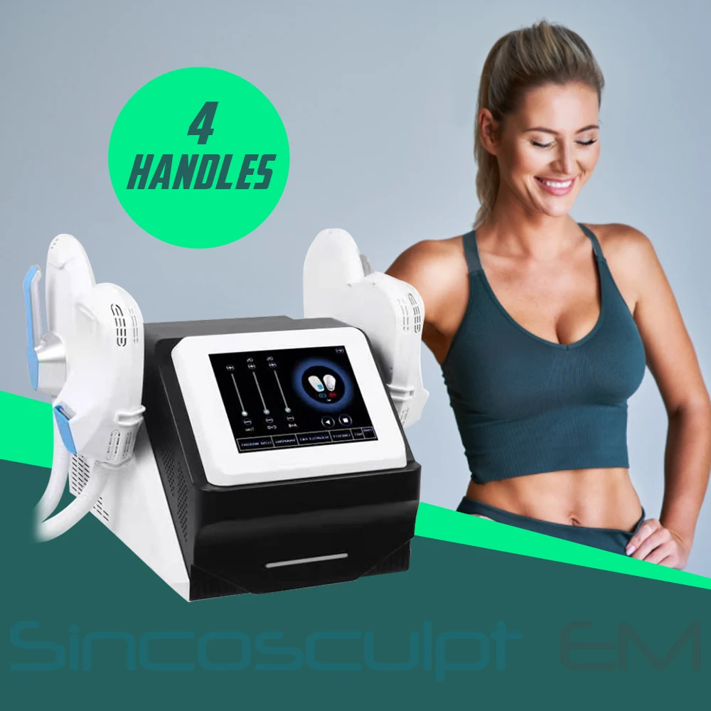 2022 best selling portable Sincosculpt machine with 4 handpiece for built muscle fat removal machine, White
2022 best selling portable Sincosculpt machine with 4 handpiece for built muscle fat removal machine, White