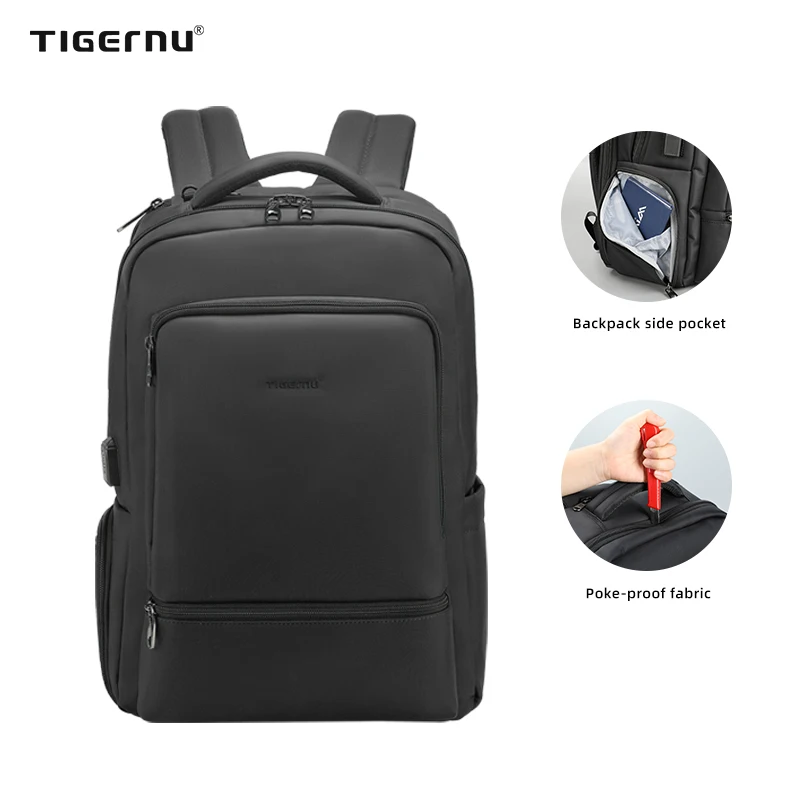

Tigernu T-B3585 manufacturer waterproof nylon bagpack business backpack for man laptop backpack with usb charging port