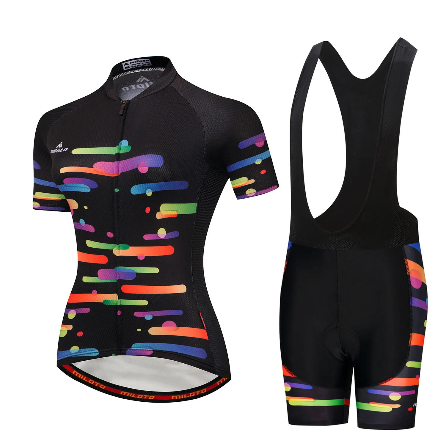 Womens Cycling Wear Set Short Sleeve Triathlon Suit Mountain Bike Jersey For Sale, Customized color
Womens Cycling Wear Set Short Sleeve Triathlon Suit Mountain Bike Jersey For Sale, Customized color